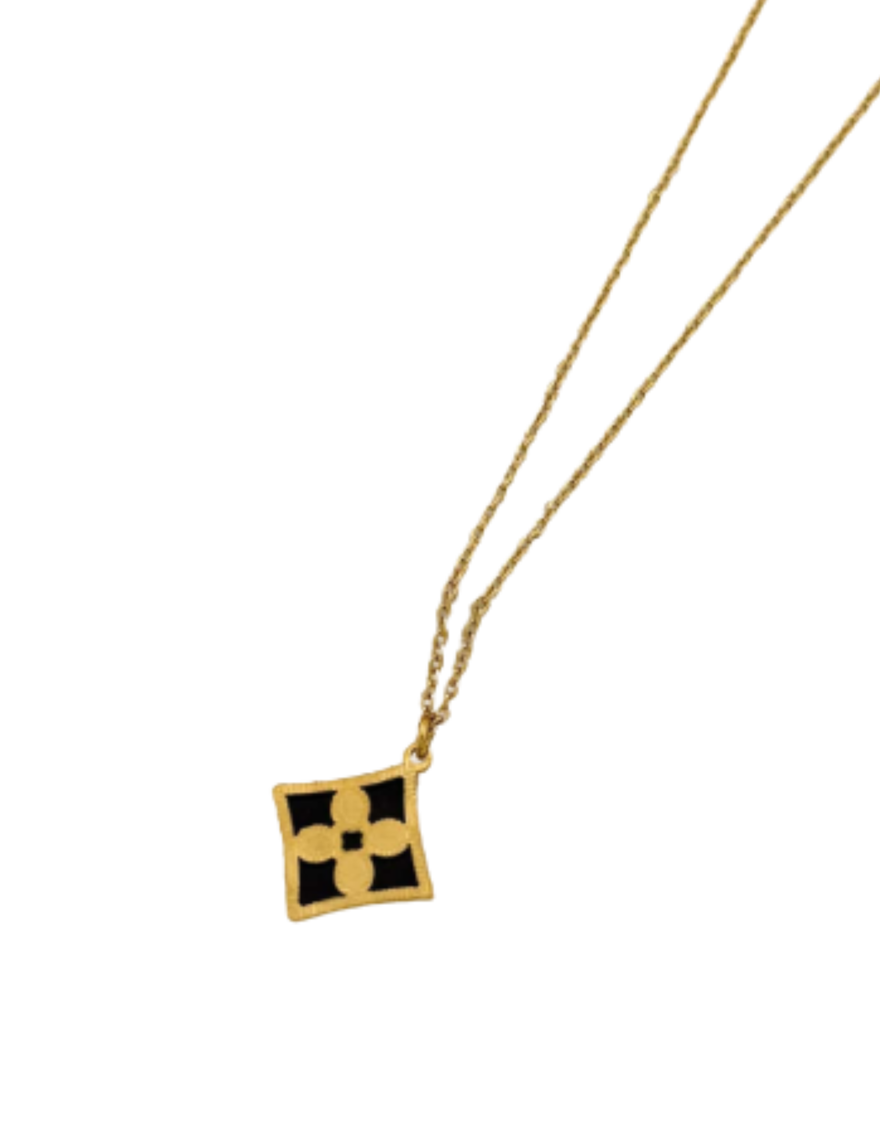 The Black Clover Pendant Necklace