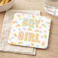 Boy or Girl? Baby Shower Coaster