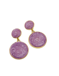 Gold Purp Earrings