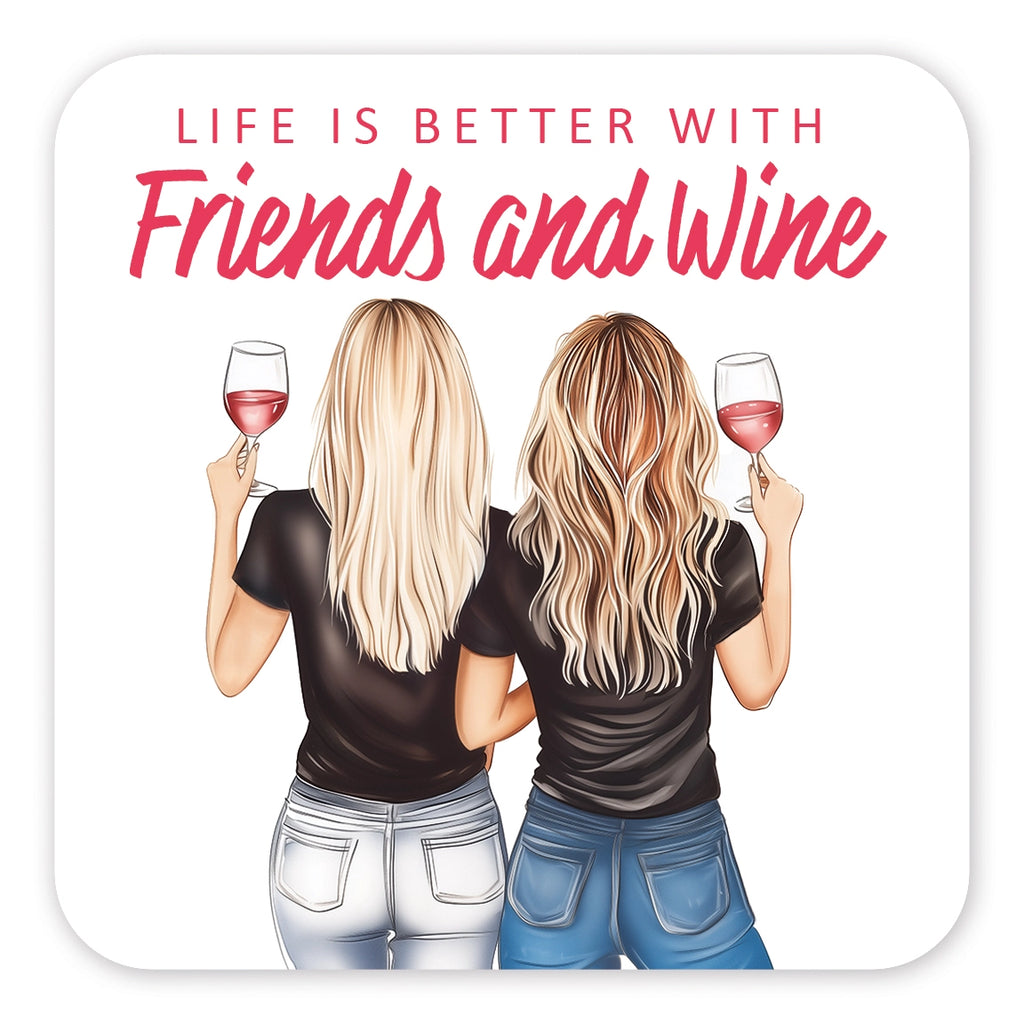 Friends and Wine - Coaster