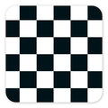 Black & White Checkerboard Coaster