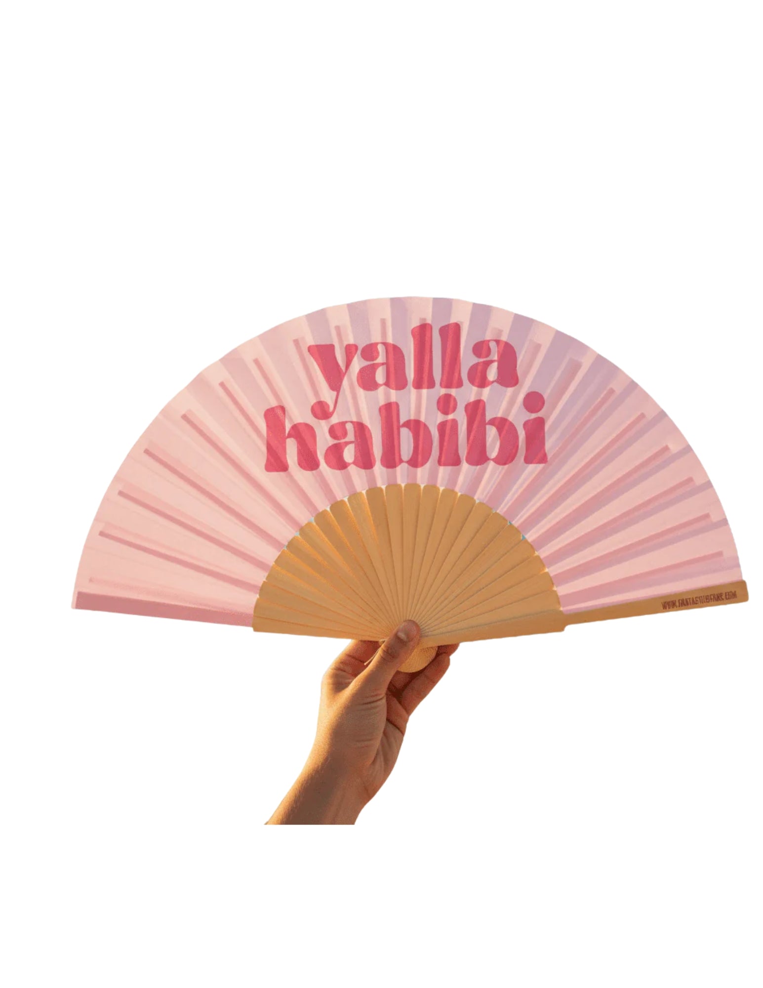 Yalla Habibi Slogan 23cm Fan