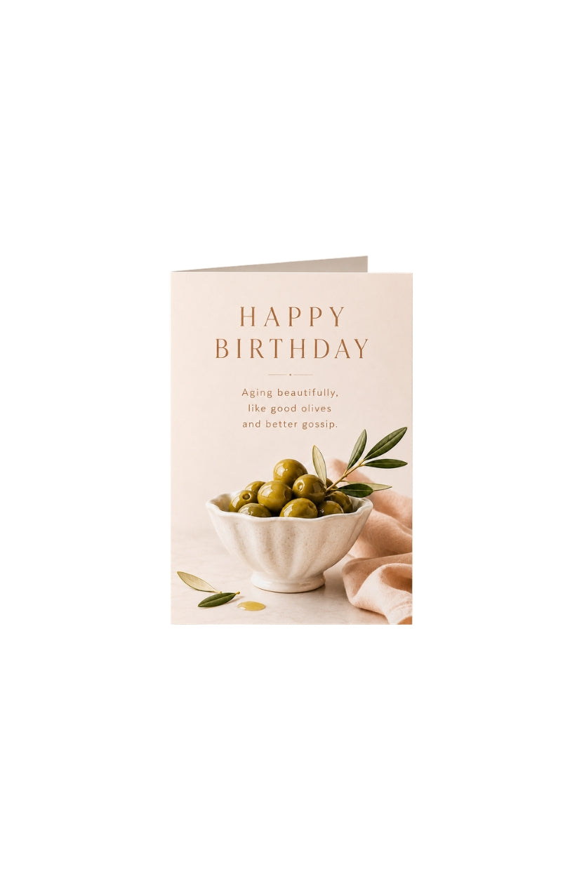 Happy Birthday – Olives & Gossip Greeting Card